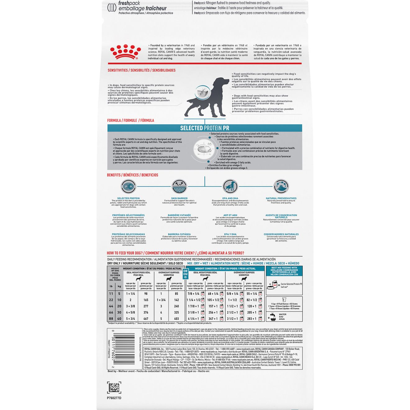 Royal canin dog food selected clearance protein