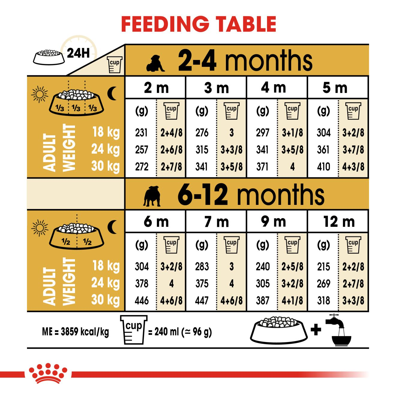 Puppy food guidelines best sale