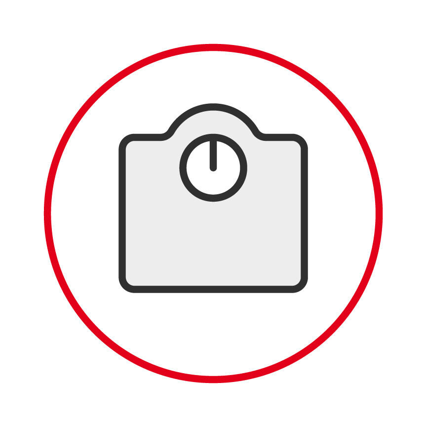 Weighing scales illustration