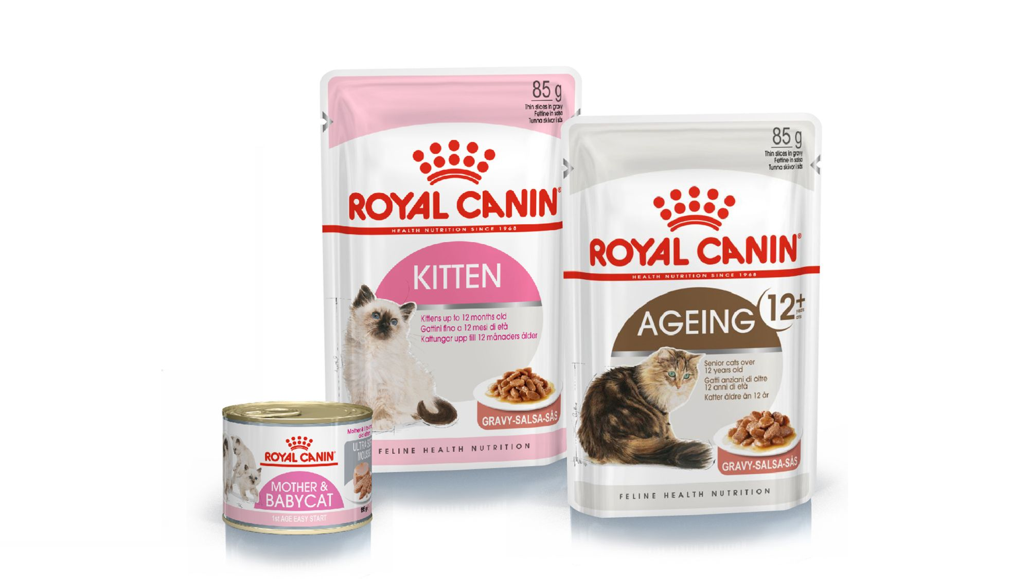 Alimento humedo gatos de diferentes edades y estilos de vida