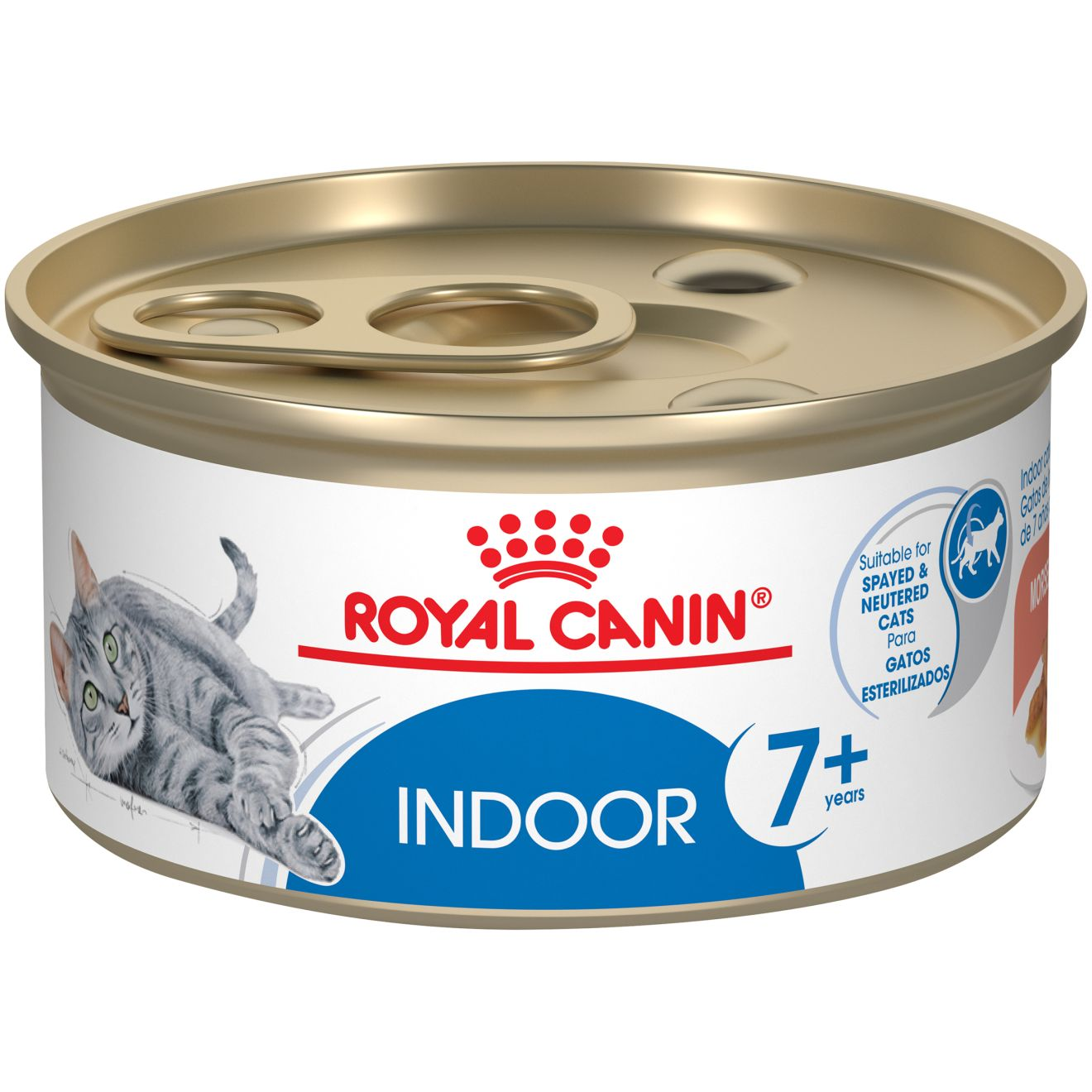 Indoor 7+ Morsels In Gravy Canned Cat Food