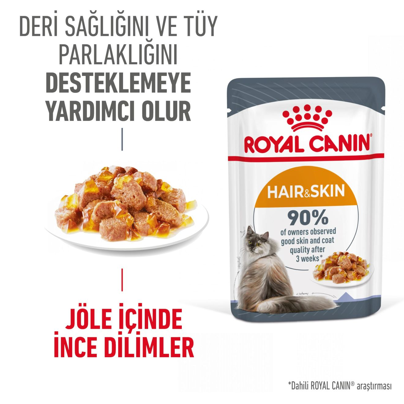 Hair & Skin Jelly Yetişkin Kedi Yaş Maması