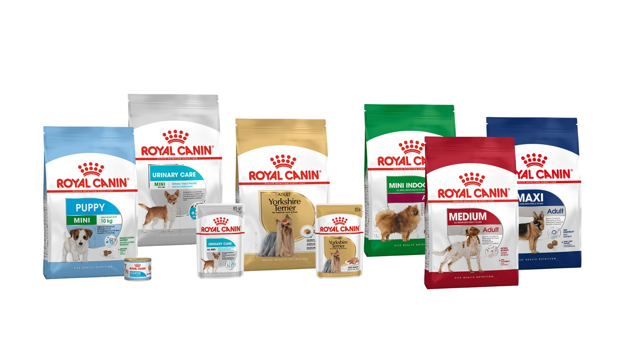 Packshot aliments pour chats et chiens