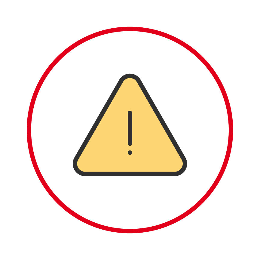 Illustration of a warning symbol