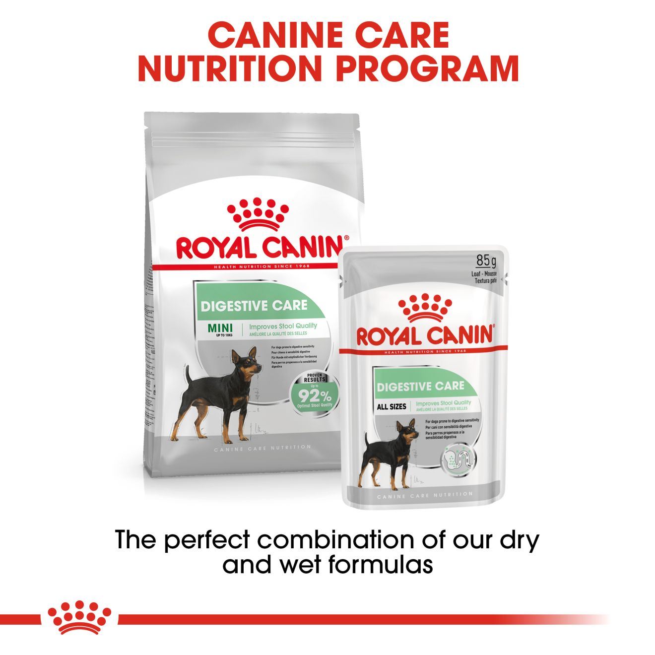 อาหารสุนัขโต พันธุ์เล็ก ที่ต้องการดูแลระบบย่อยอาหาร ชนิดเม็ด (MINI DIGESTIVE CARE)