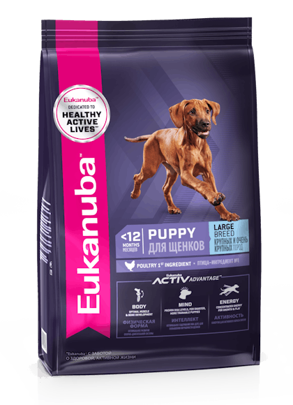 Eukanuba Puppy Large Breed– 3D Left Justified –RUS
