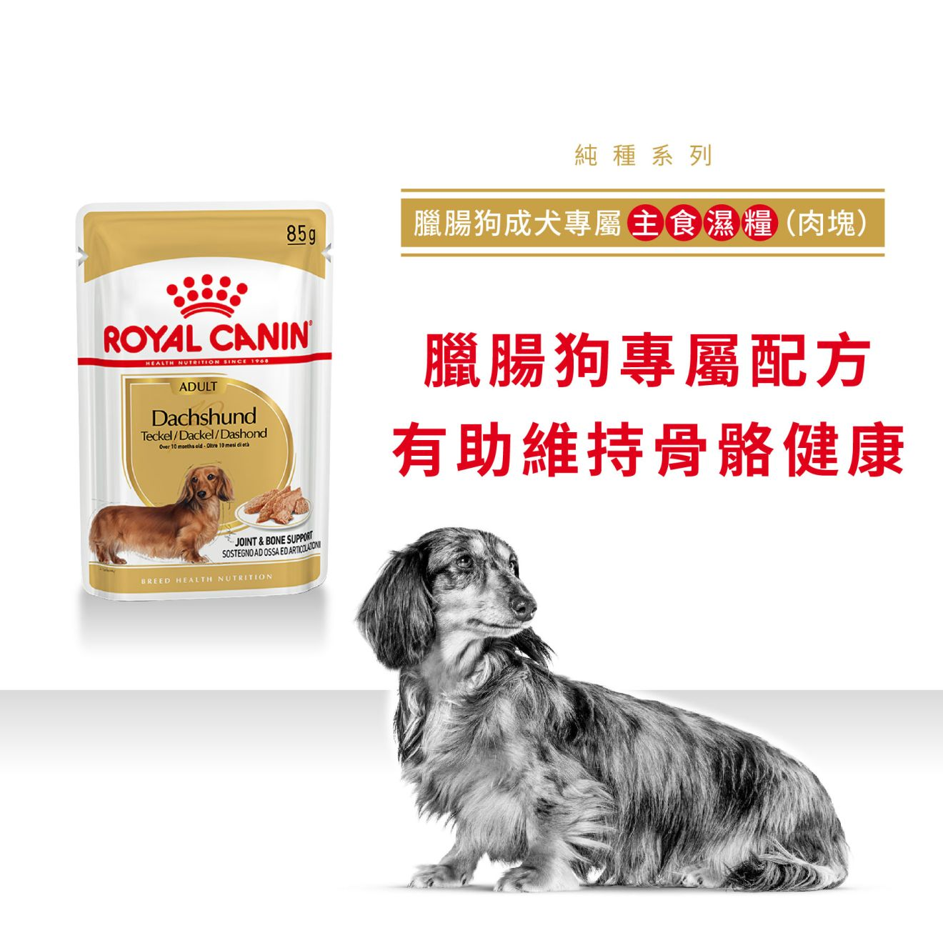 BHN 臘腸狗成犬專屬主食濕糧（肉塊）