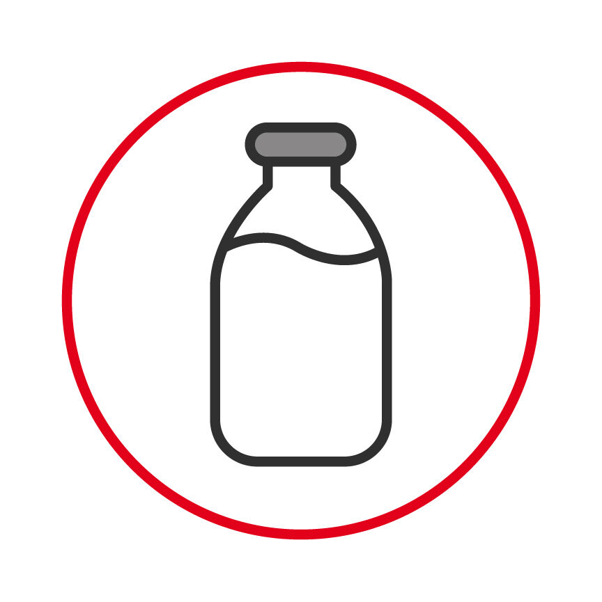 Illustration of a milk bottle