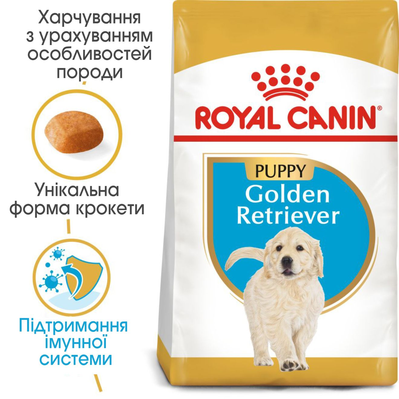 Golden Retriever Puppy Suhij Korm Dlya Cucenyat Golden Retrivera Do 15 Misyaciv Royal Canin