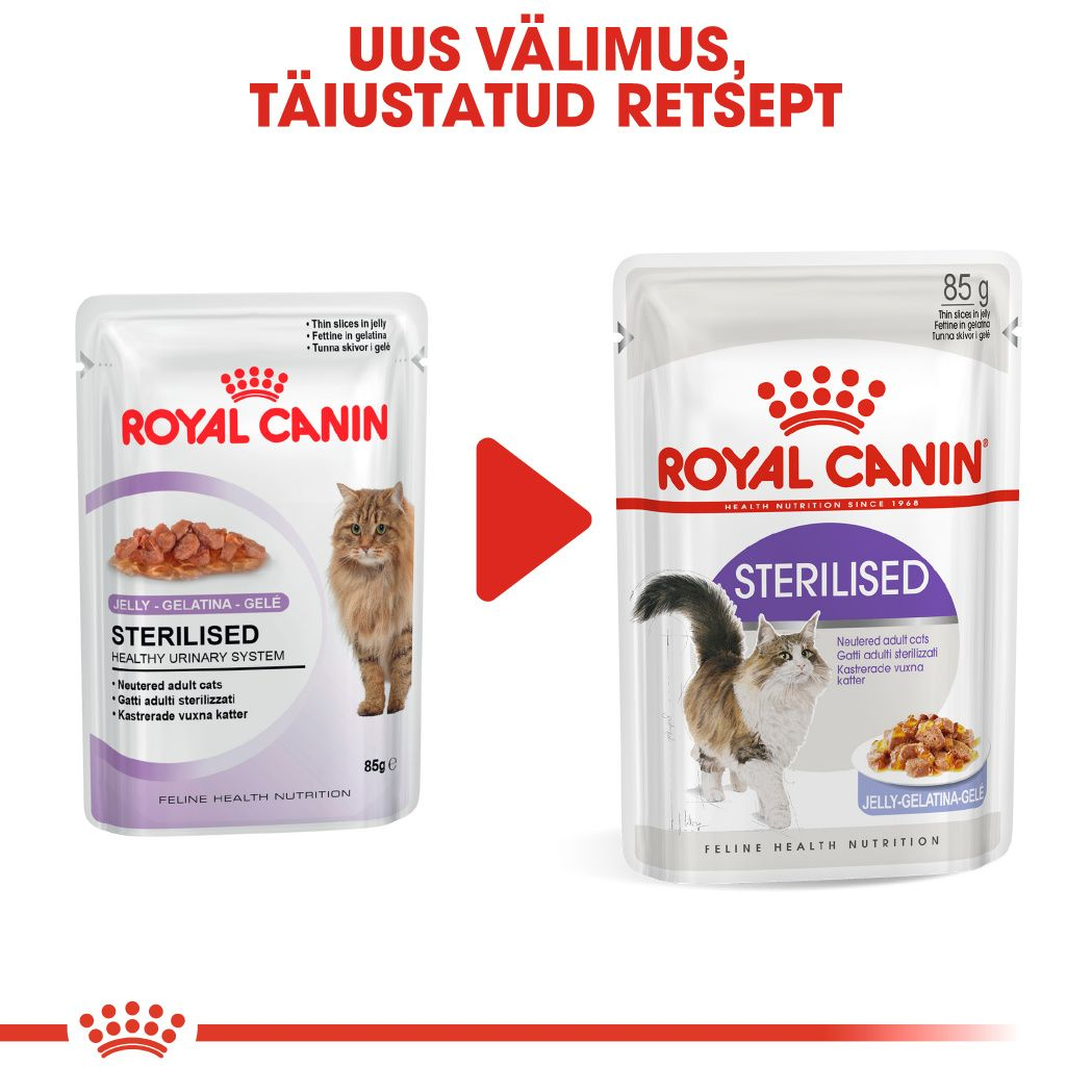 Royal Canin Sterilised konserv (õhukesed viilud želees)