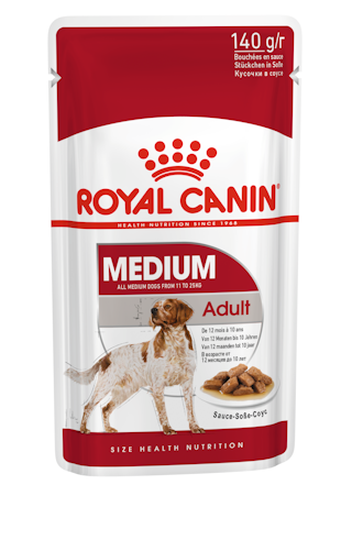 อาหารสุนัขโต พันธุ์กลาง ชนิดเปียก (MEDIUM ADULT GRAVY)
