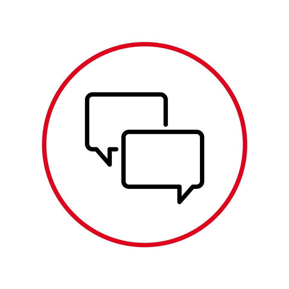 Illustration of speech bubbles