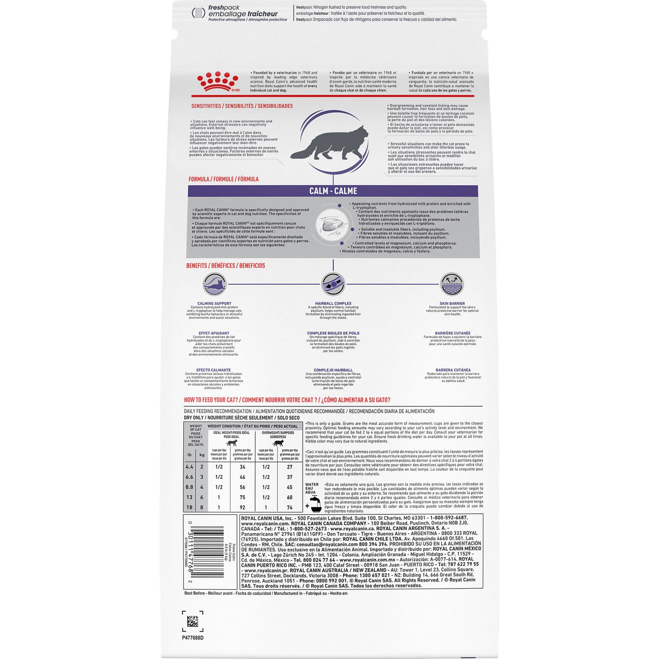 Royal canin veterinary diet calm formula dry cat hot sale food