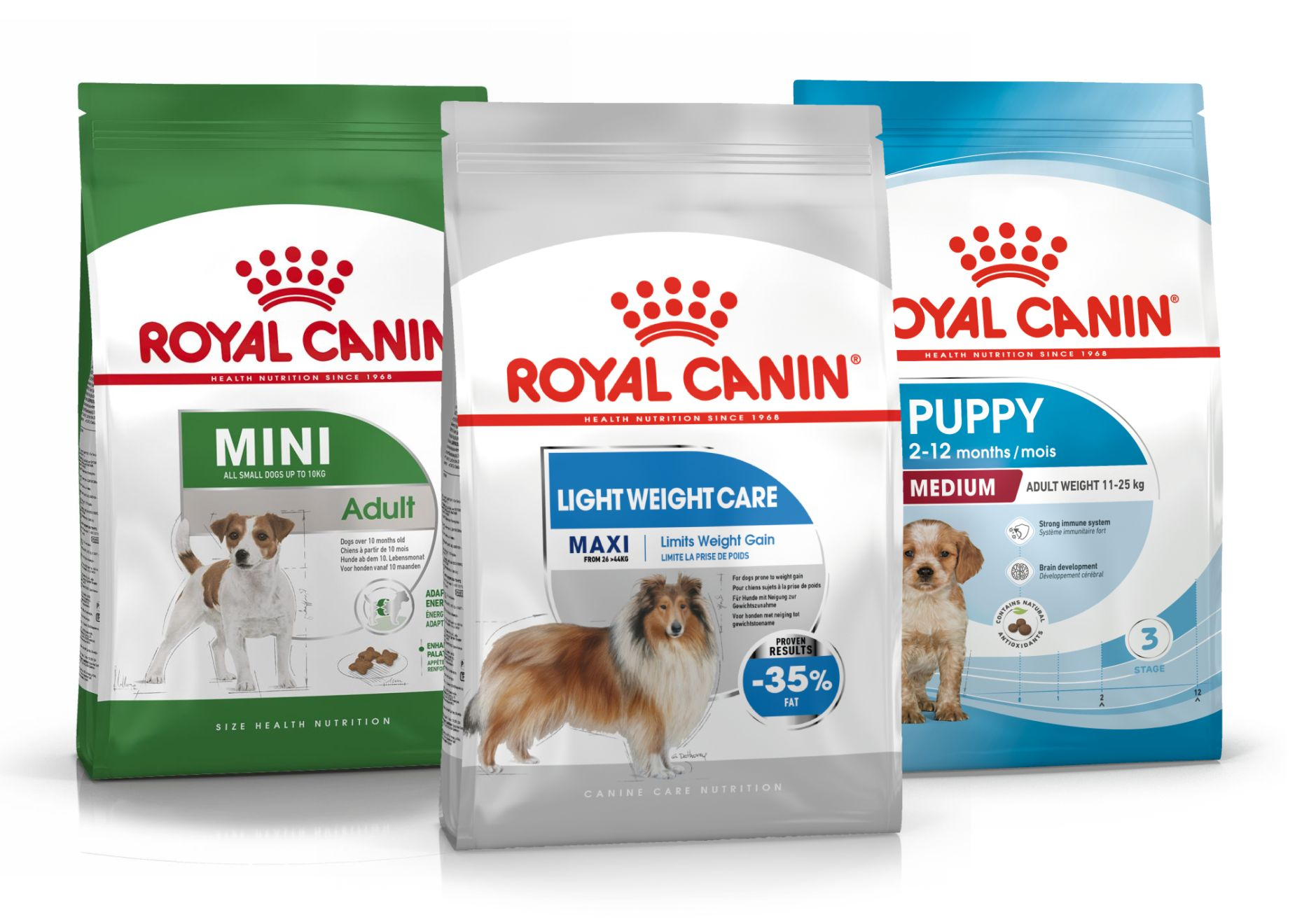 Royal Canin verpakkingen hond voor gemengde rassen