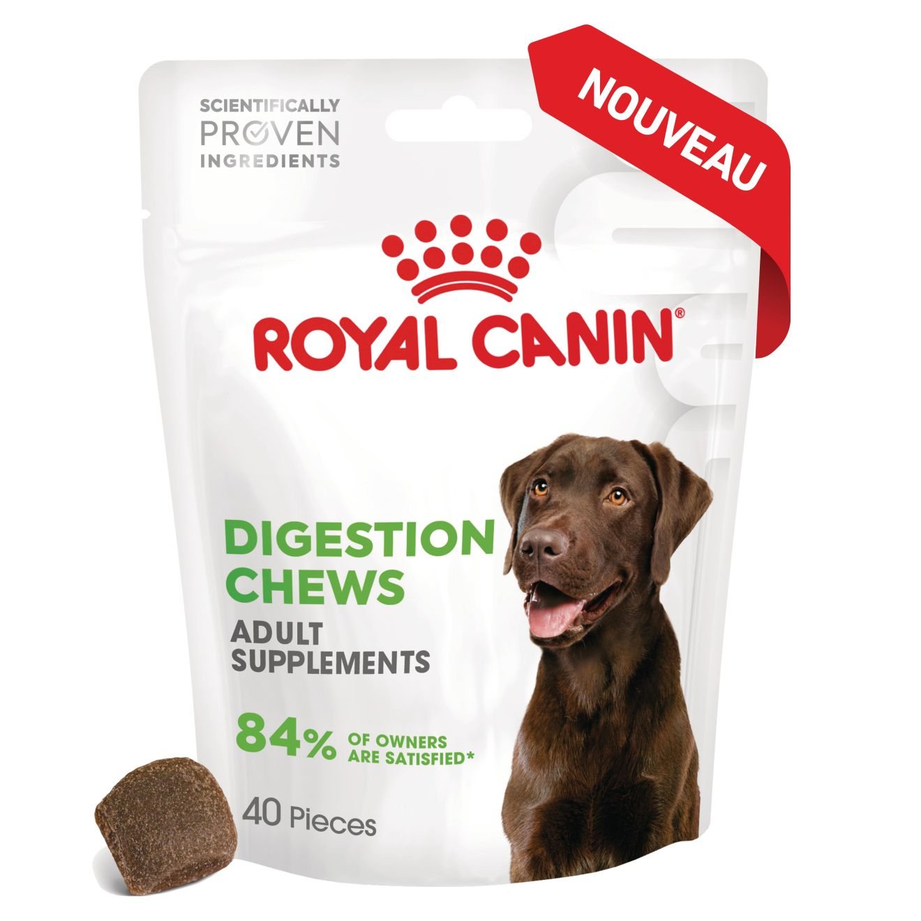 Aliment complémentaire Adult Digestion Chews pour chien
