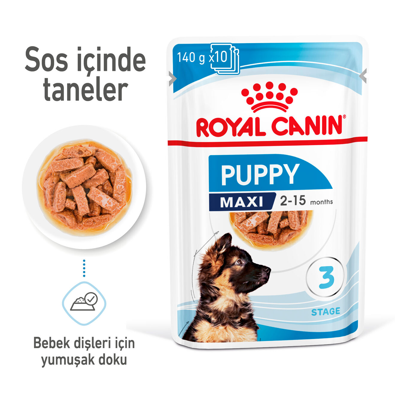 Maxi Puppy Gravy Yavru Köpek Yaş Maması