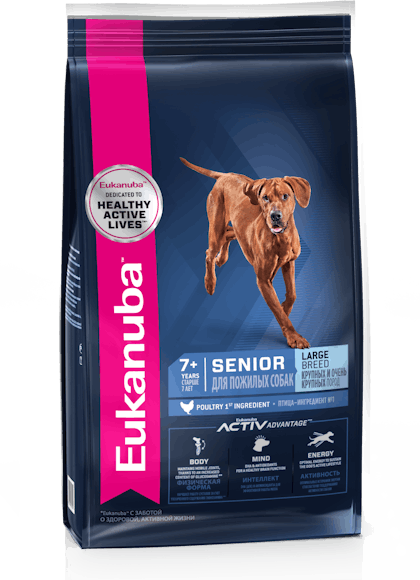 Eukanuba Senior Large Breed– 3D Left Justified – RUS