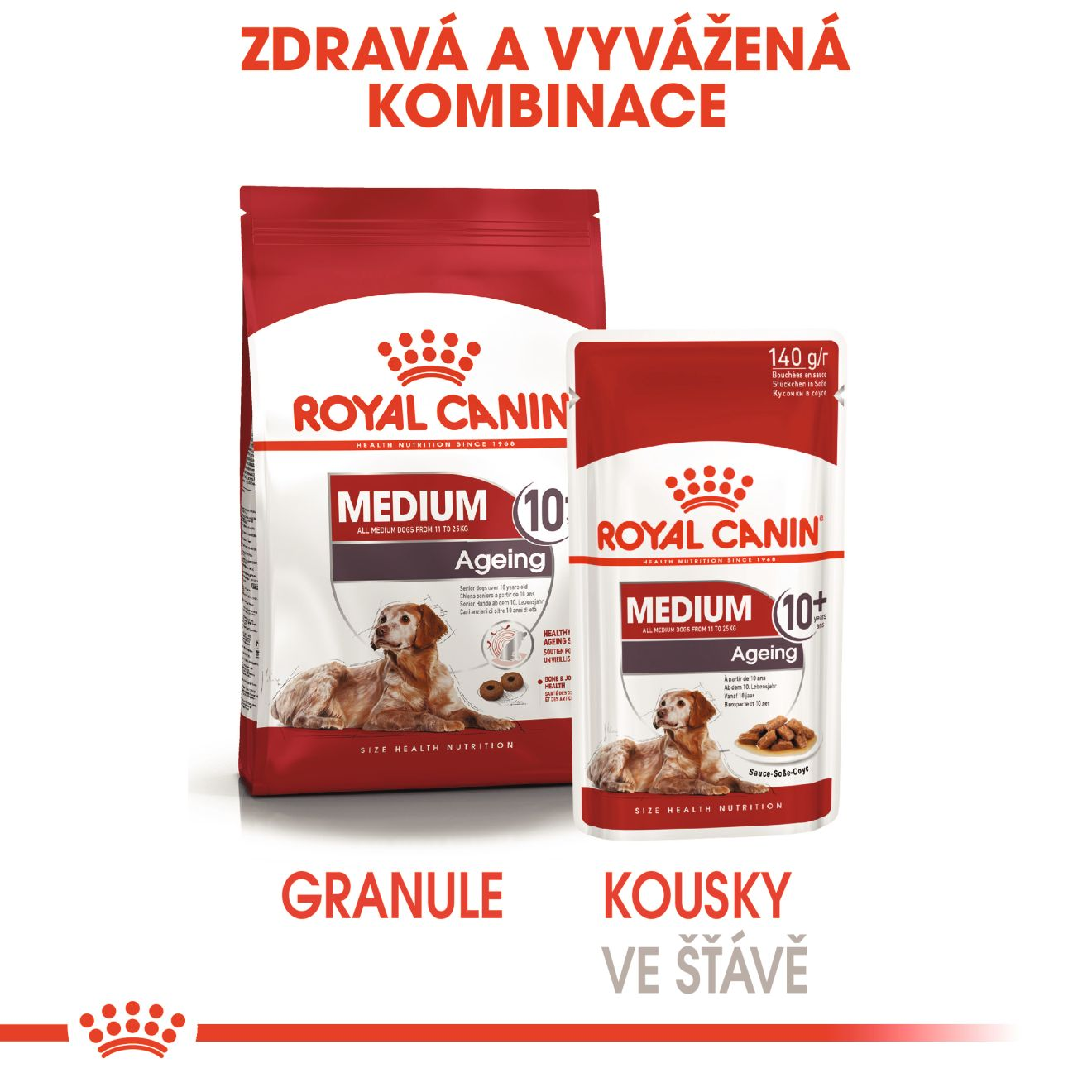 ROYAL CANIN Medium Ageing kapsička ve šťávě pro starší psy středních plemen