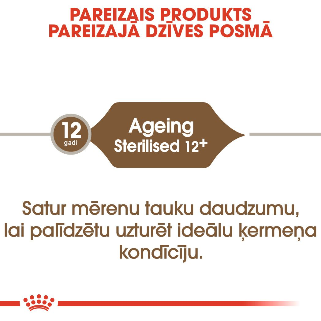 Sterilised Ageing 12+