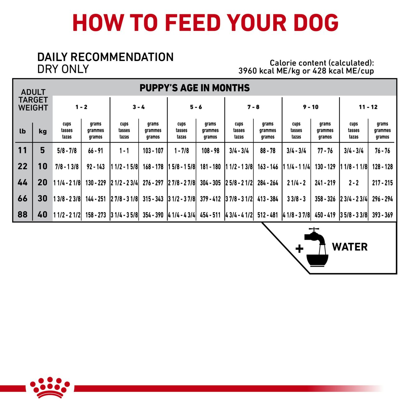 Royal canin gastrointestinal dog food feeding guide sale