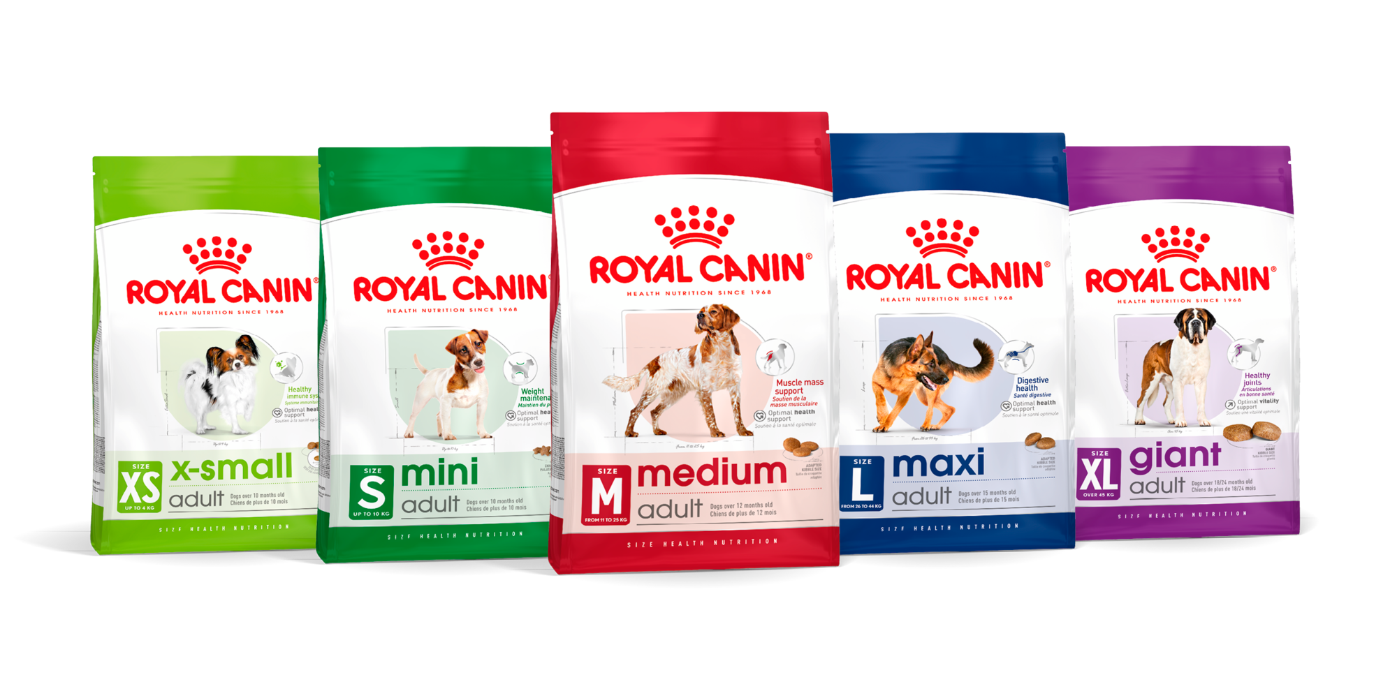 Royal Canin Size Health Nutrition products