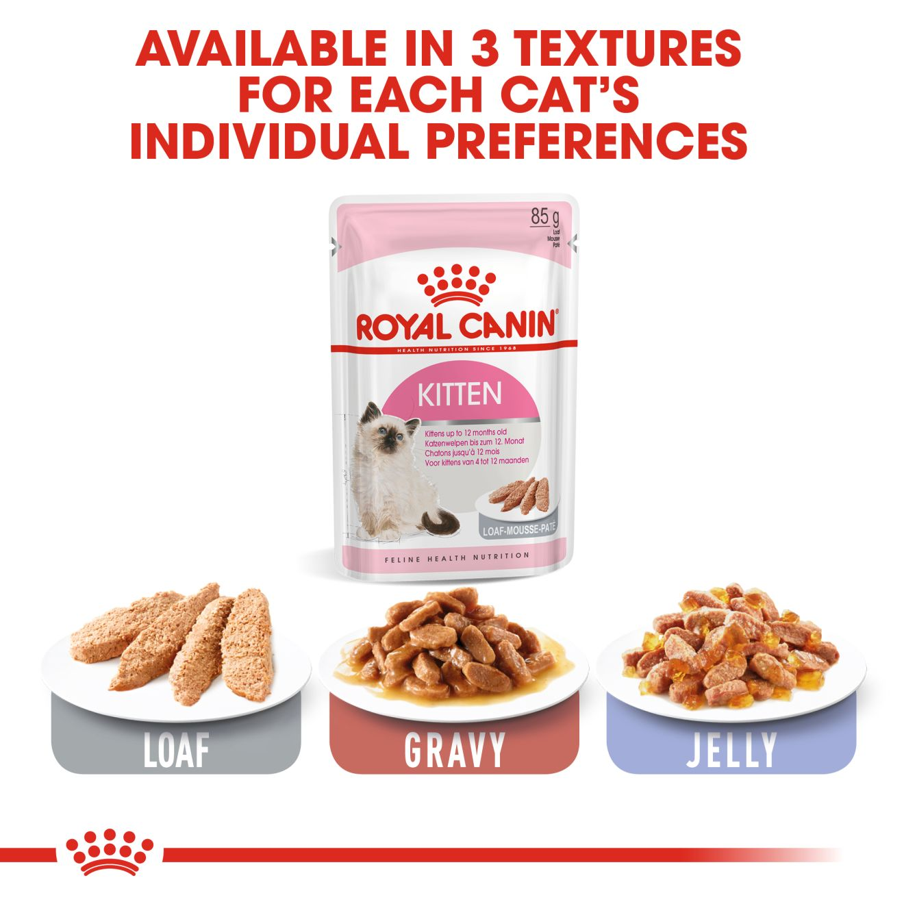 Pâtée pour chaton Royal Canin Kitten en Sauce - Pack 12x85g