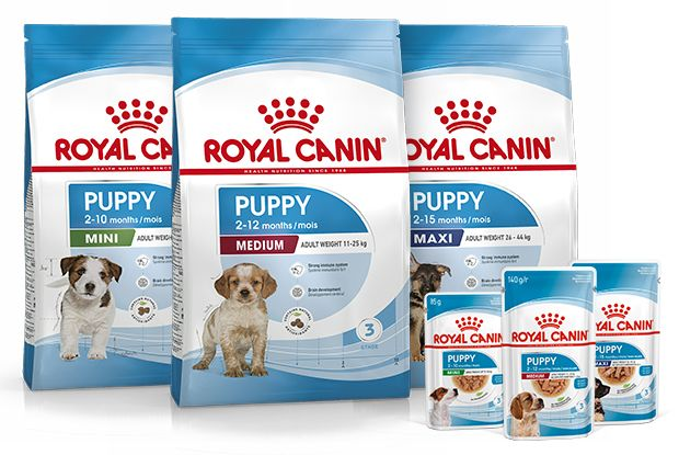 Packshots van Royal Canin puppyvoer