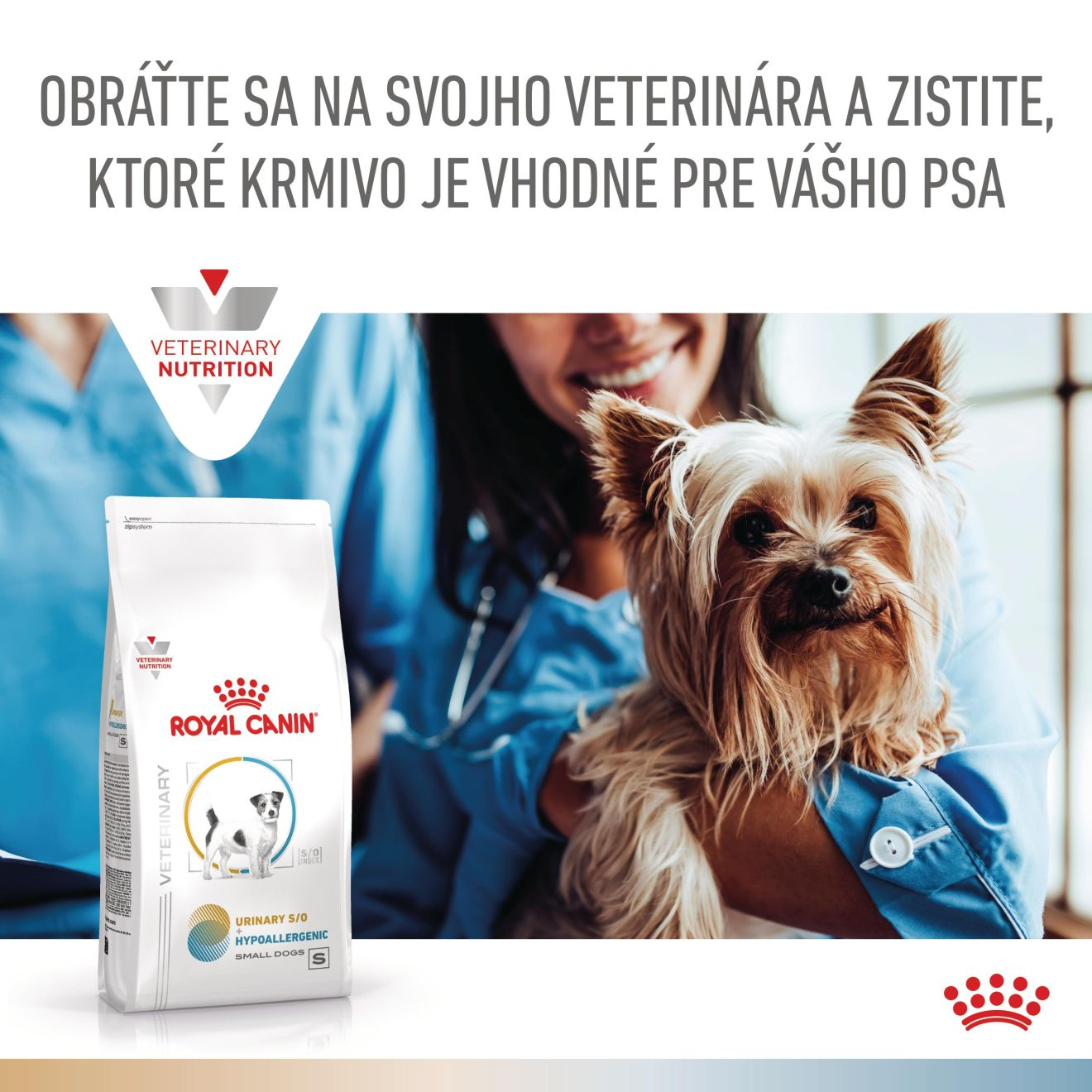 VHN Dog CA Urinary S/O-Hypoallergenic Small