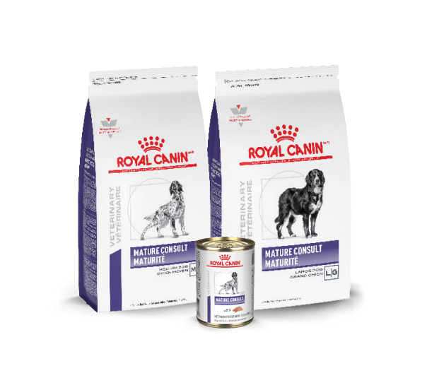 Packshots of three Royal Canin dog Weight Control products