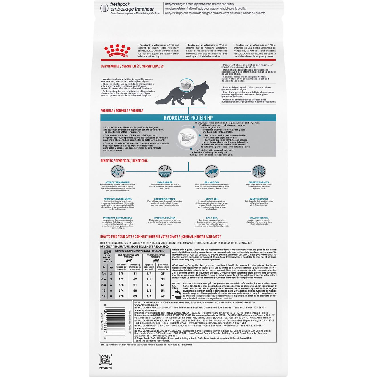 Feline Hydrolyzed Protein Adult HP Dry Cat Food Royal Canin US