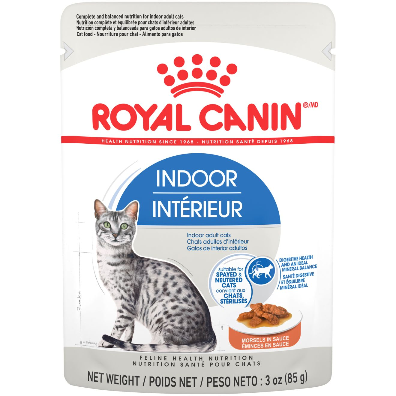 Indoor Morsels in Sauce Pouch Cat Food