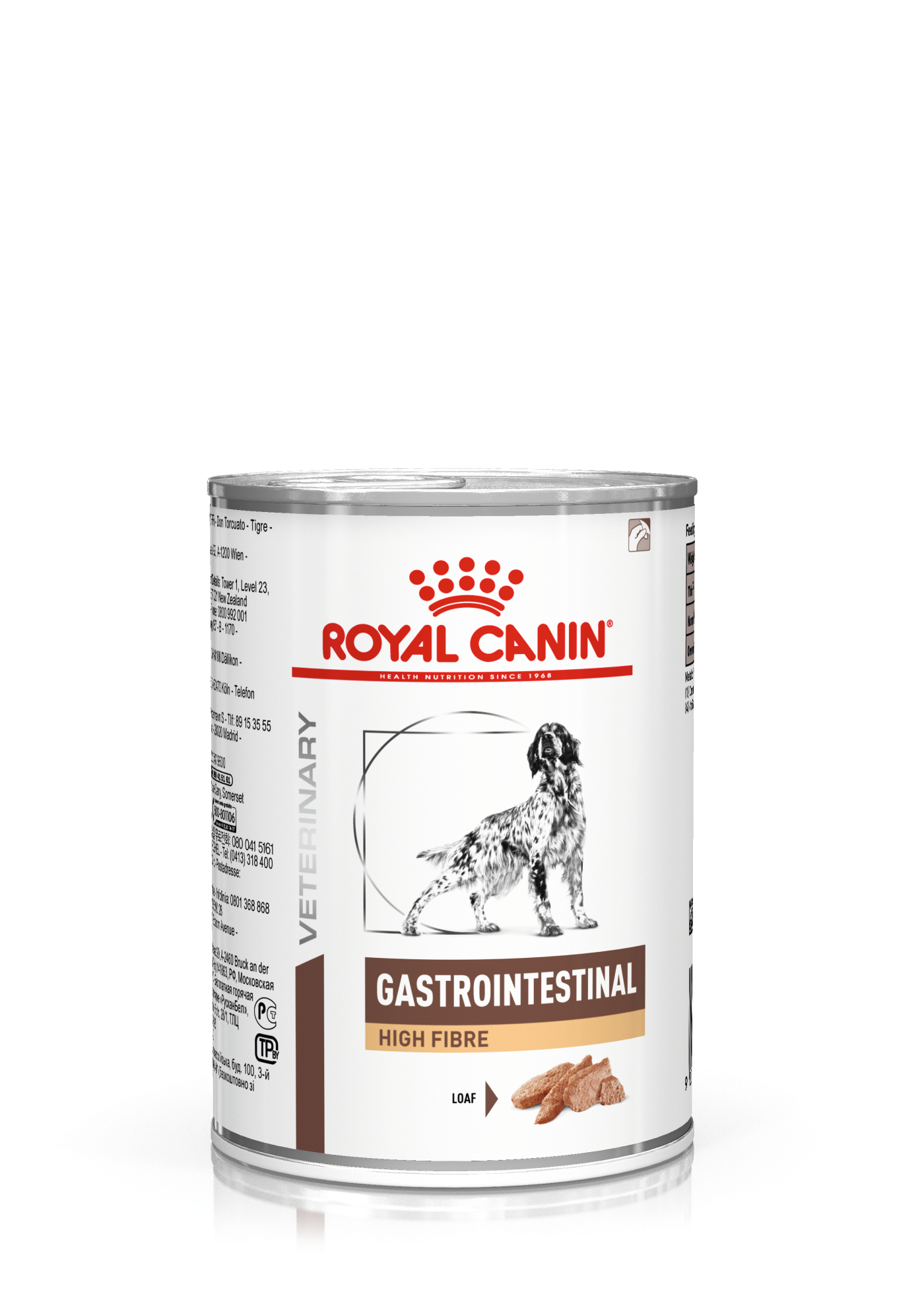 Royal Canin Veterinary Diets Dog - Gastrointestinal High Fibre Loaf Märkä koiranruoka 410 g - Koirat - Koiranruoka - Märkäruoka