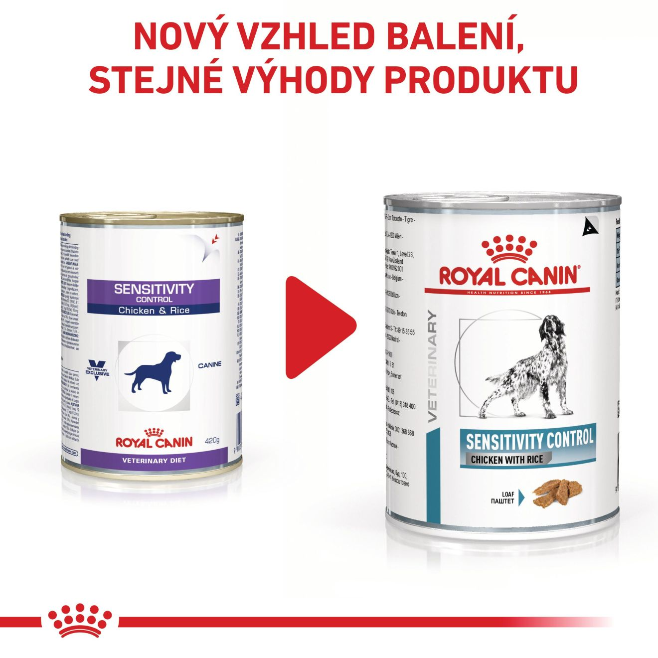 VHN Dog Sensitivity Control Chicken with Rice Konzerva