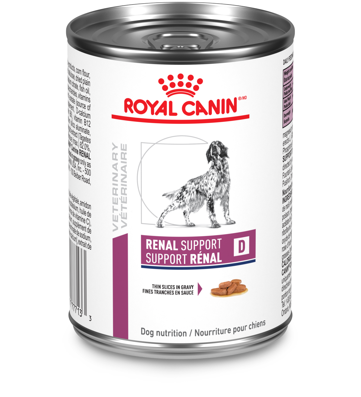 Canine Support Rénal D Fines Tranches En Sauce
