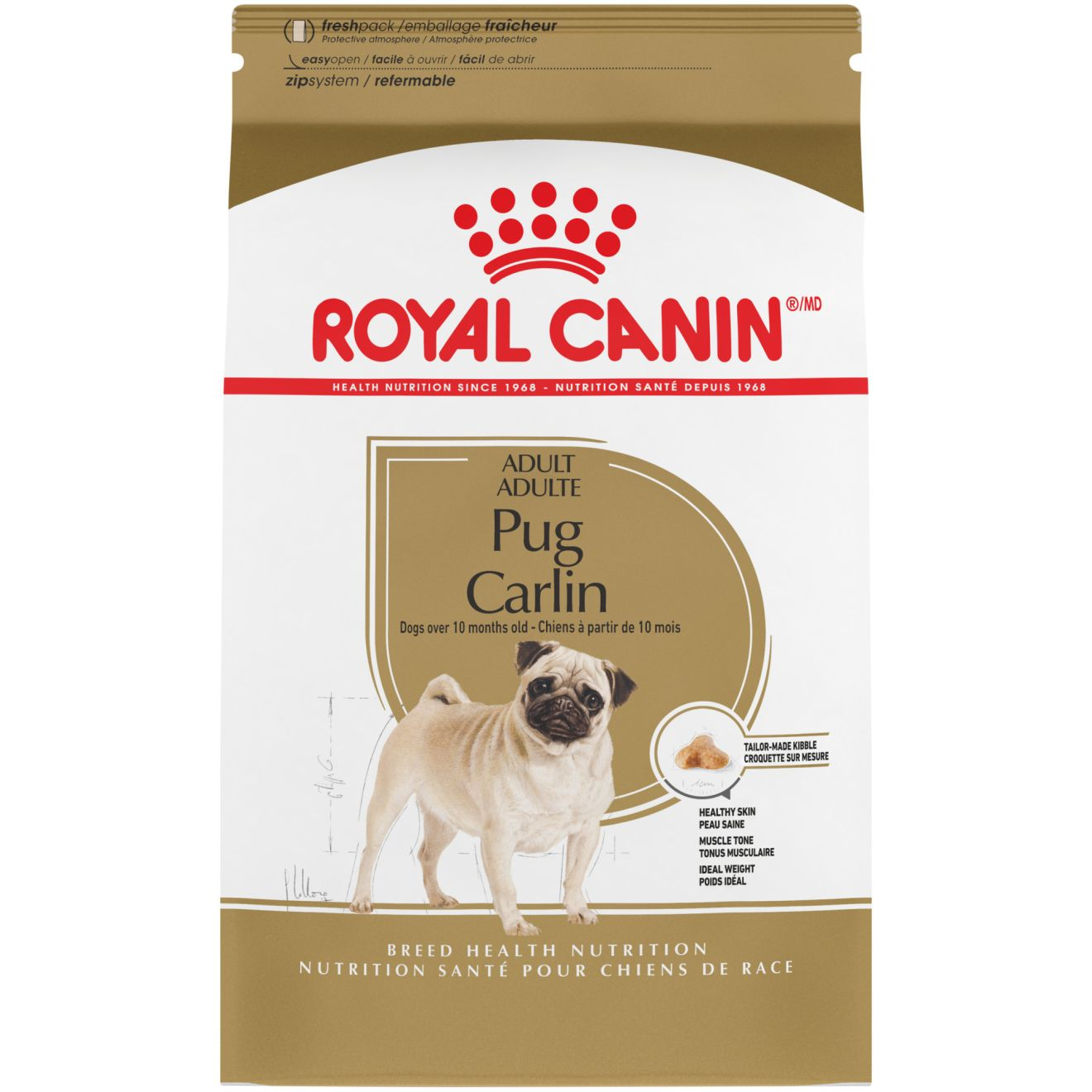 Royal canin breed health nutrition pug adult dry dog food sale