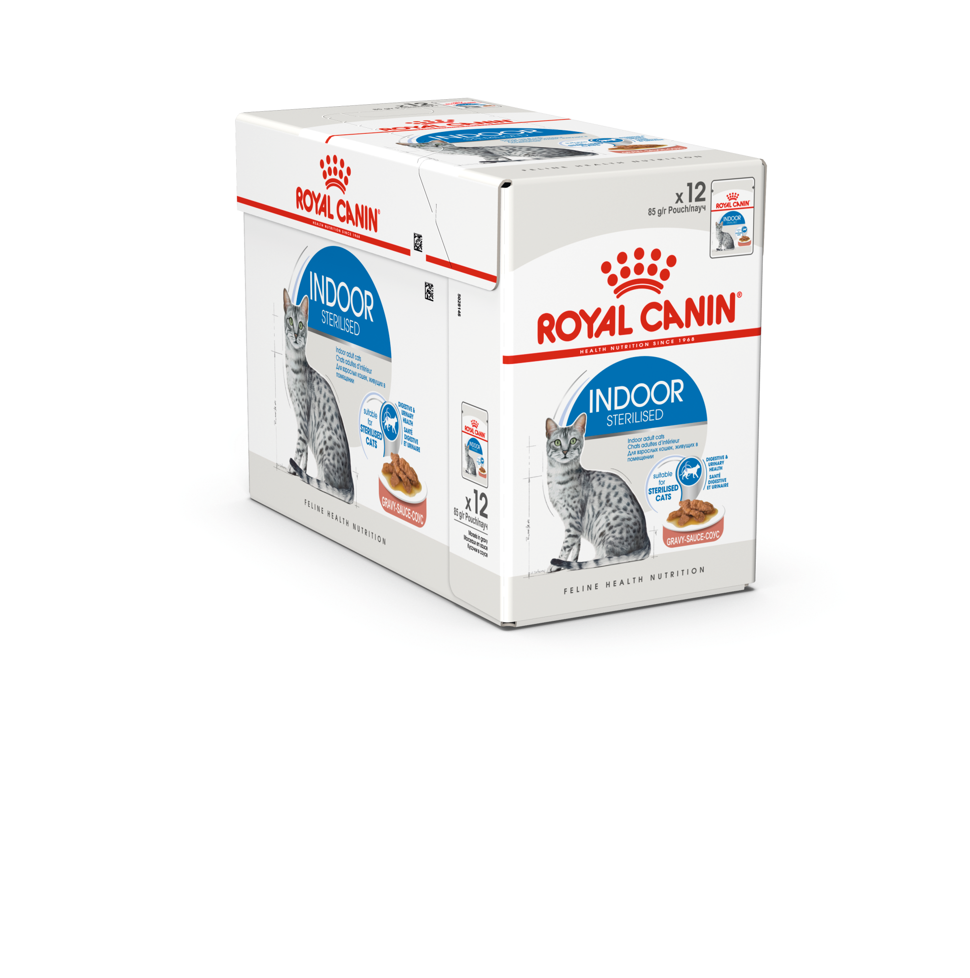 Royal Canin - Indoor Sterilised Gravy Våtfoder för katt 12 x 85 g - Katt - ZOO.se