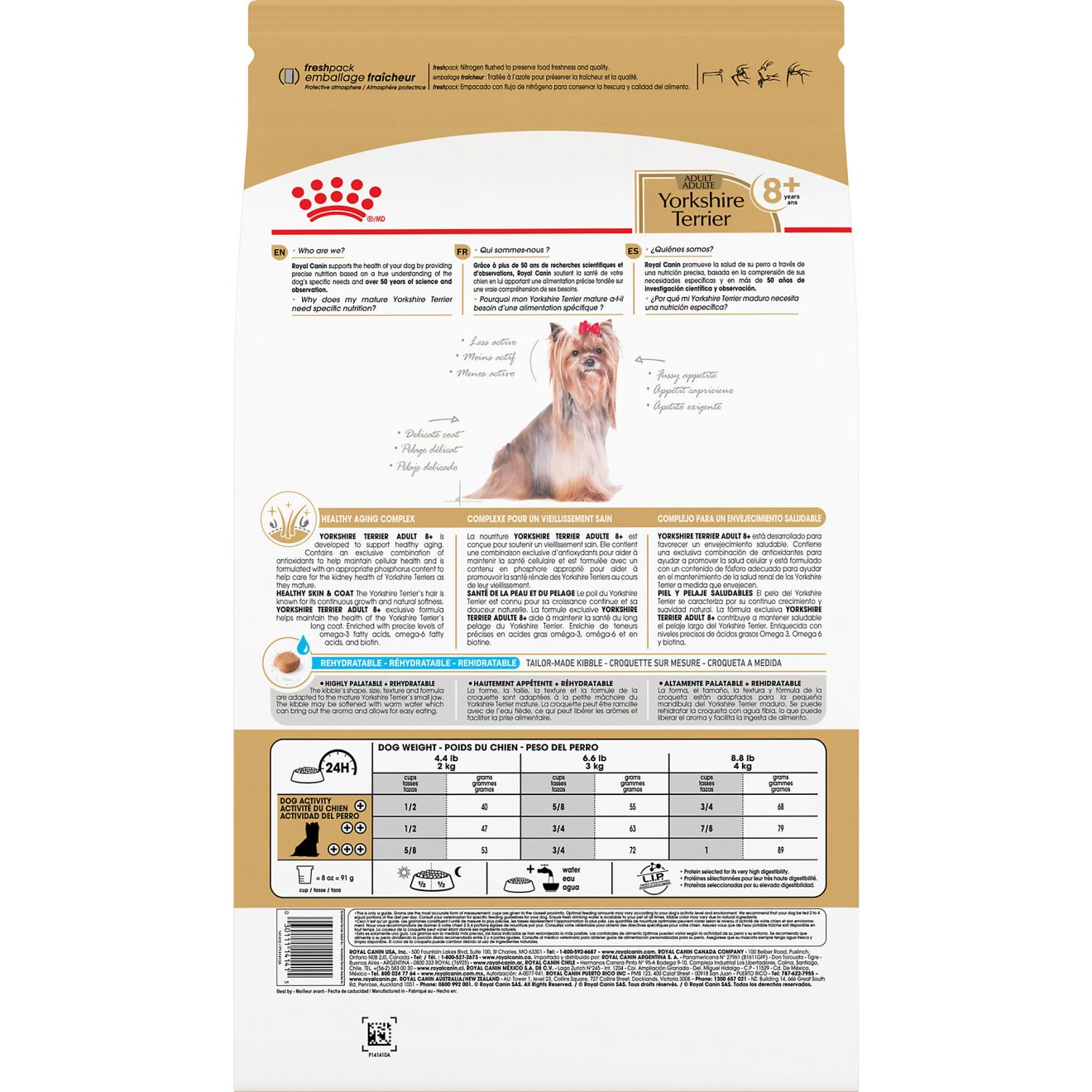 Yorkshire Terrier Adult 8+ Adult Dry Dog Food