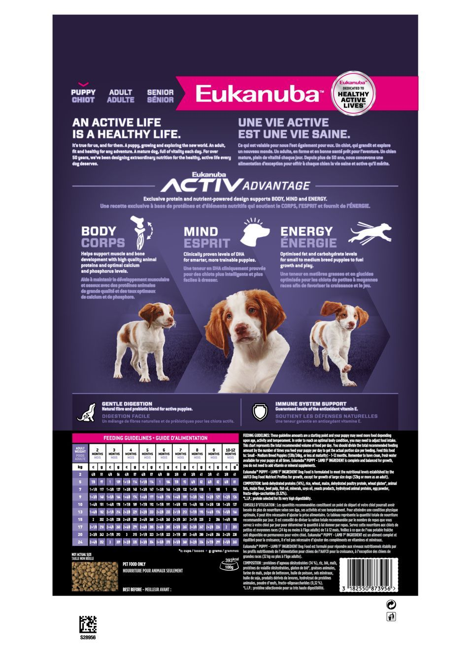 Eukanuba puppy outlet pack