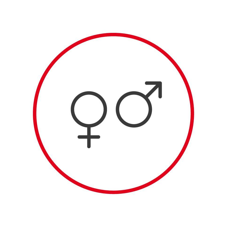 Illustration of gender icons