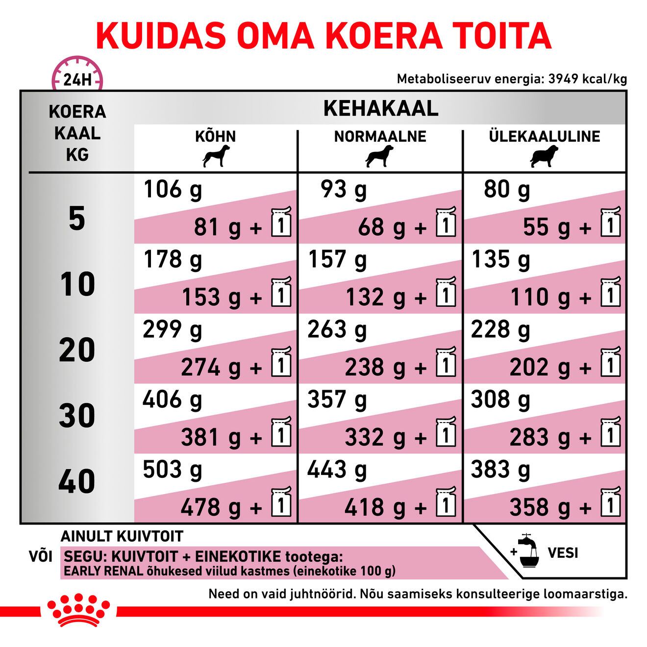 Royal Canin Early Renal Dog kuivtoit