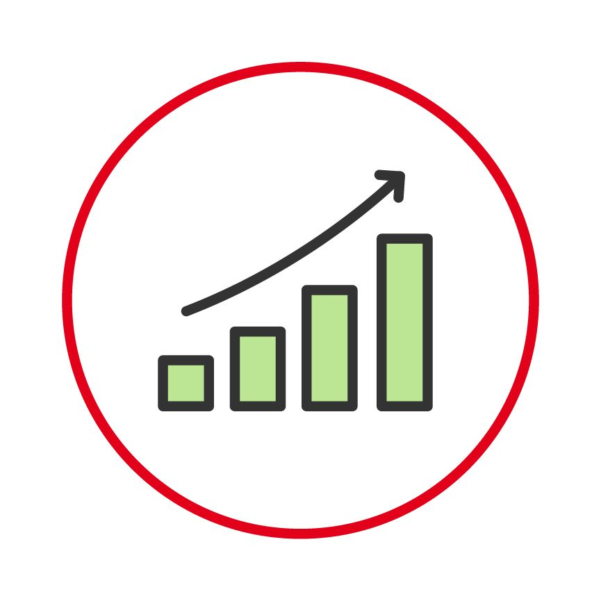 Illustration of an increasing scale