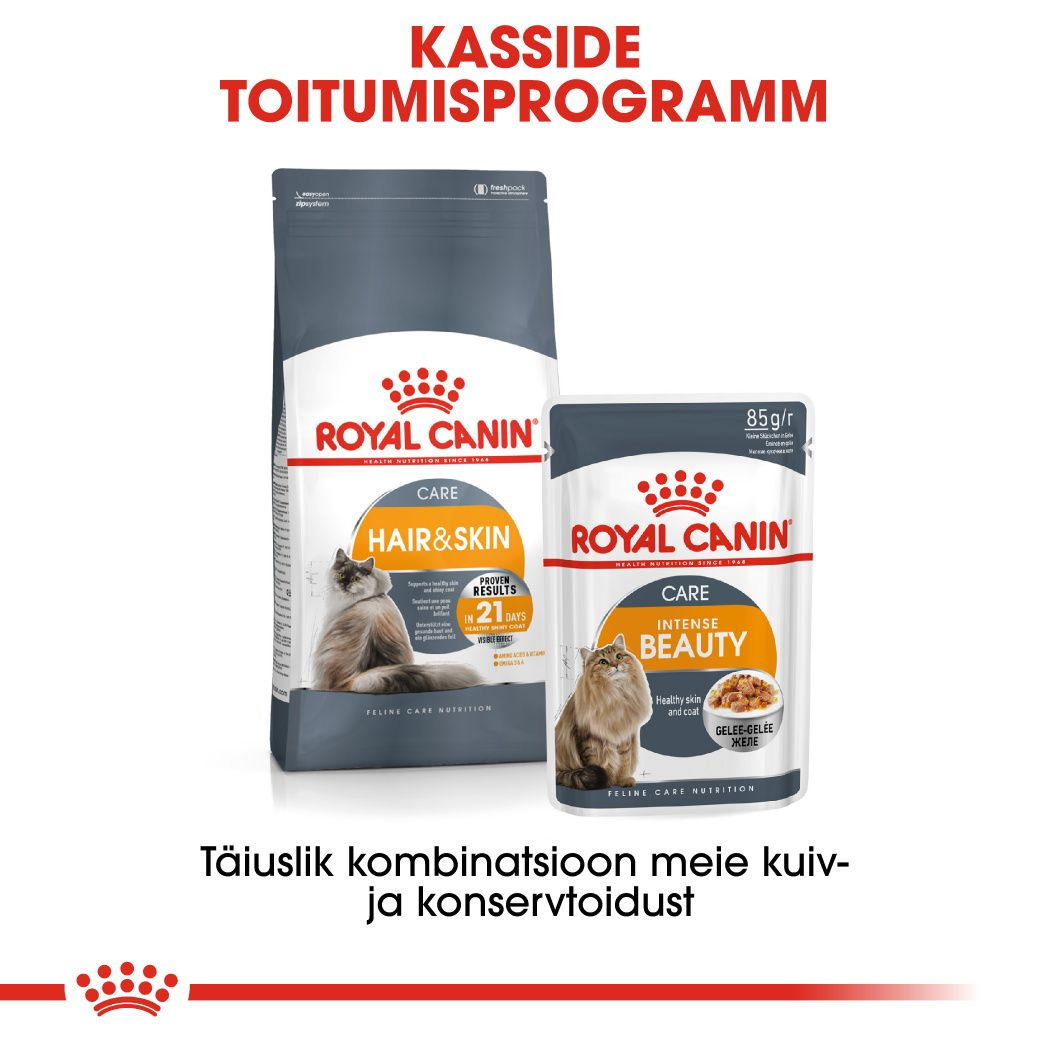 Royal Canin Intense Beauty konserv (õhukesed viilud želees)