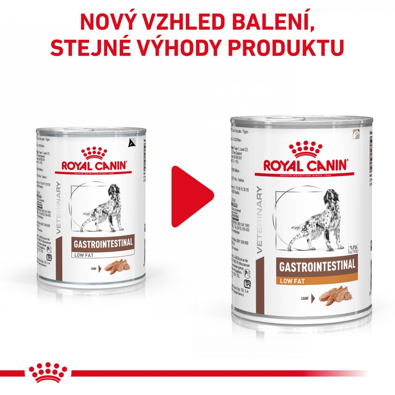 VHN Dog Gastrointestestinal Low Fat Konzerva