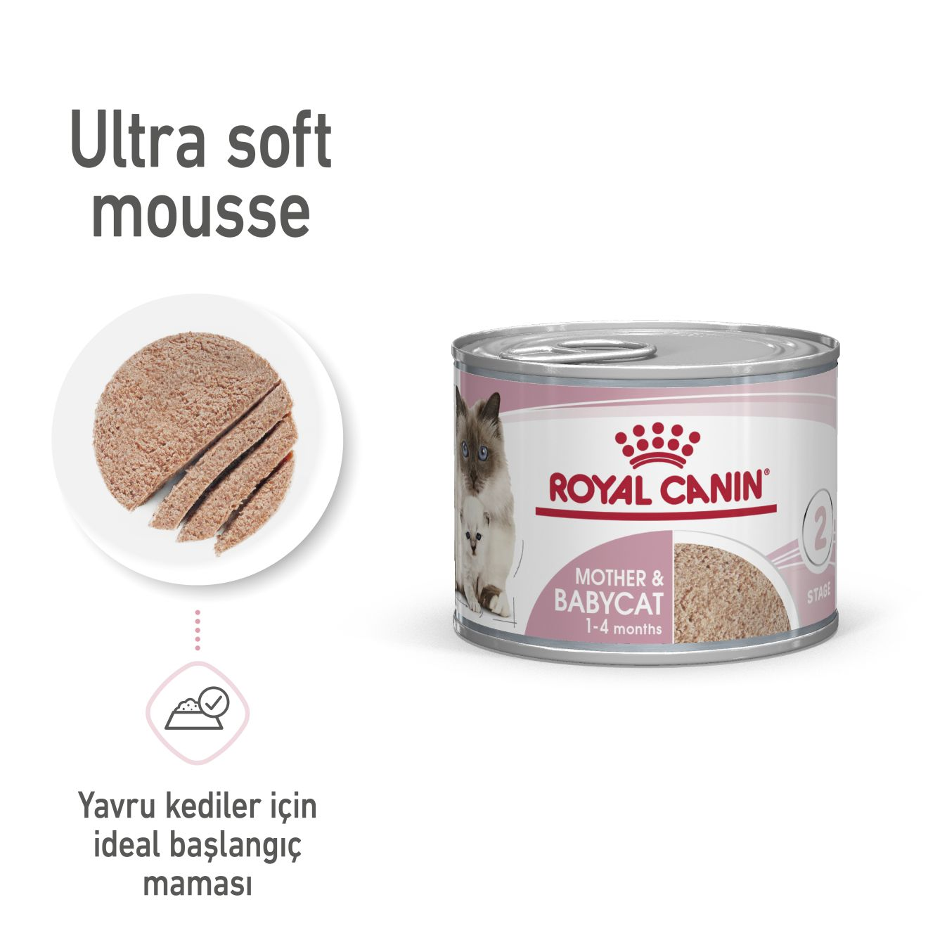 Mother And Babycat Ultra Soft Mousse Anne ve Yavru Kedi Yaş Maması