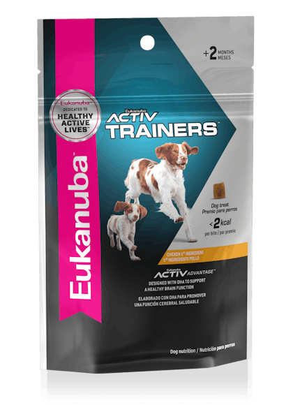 Eukanuba – FUNCTIONAL COMPLEMENTS – ACTIVTRAINERS– chicken – FOP Left - RSA ARG