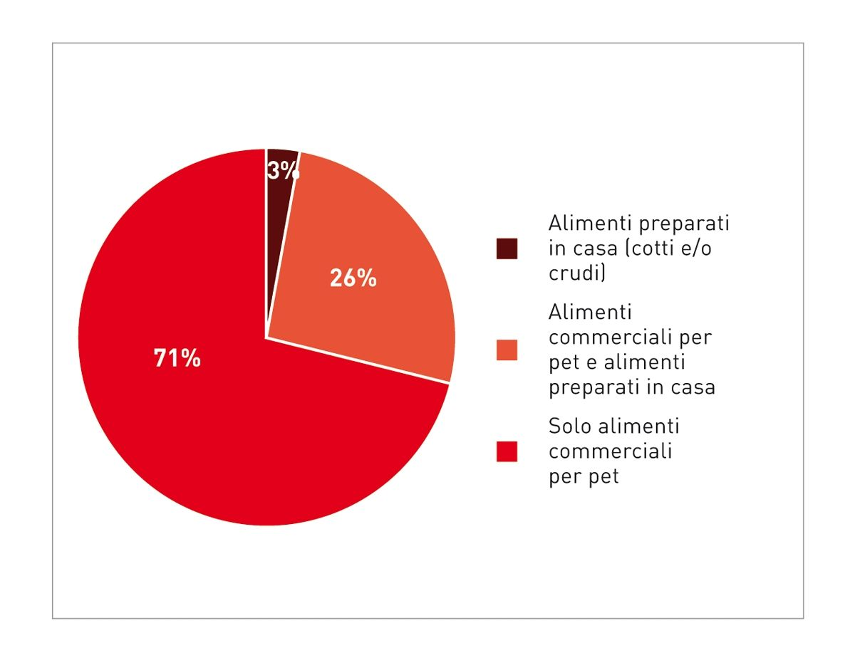Koty biorące udział w badaniu były żywione gotowymi karmami lub posiłkami sporządzanymi w domu, albo też karmą gotową w połączeniu z dietą domową. ▪ Posiłki sporządzane w domu (gotowane i/lub surowe) ▪ Karma gotowa w połączeniu z posiłkami sporządzanymi w domu ▪ Wyłącznie karma gotowa