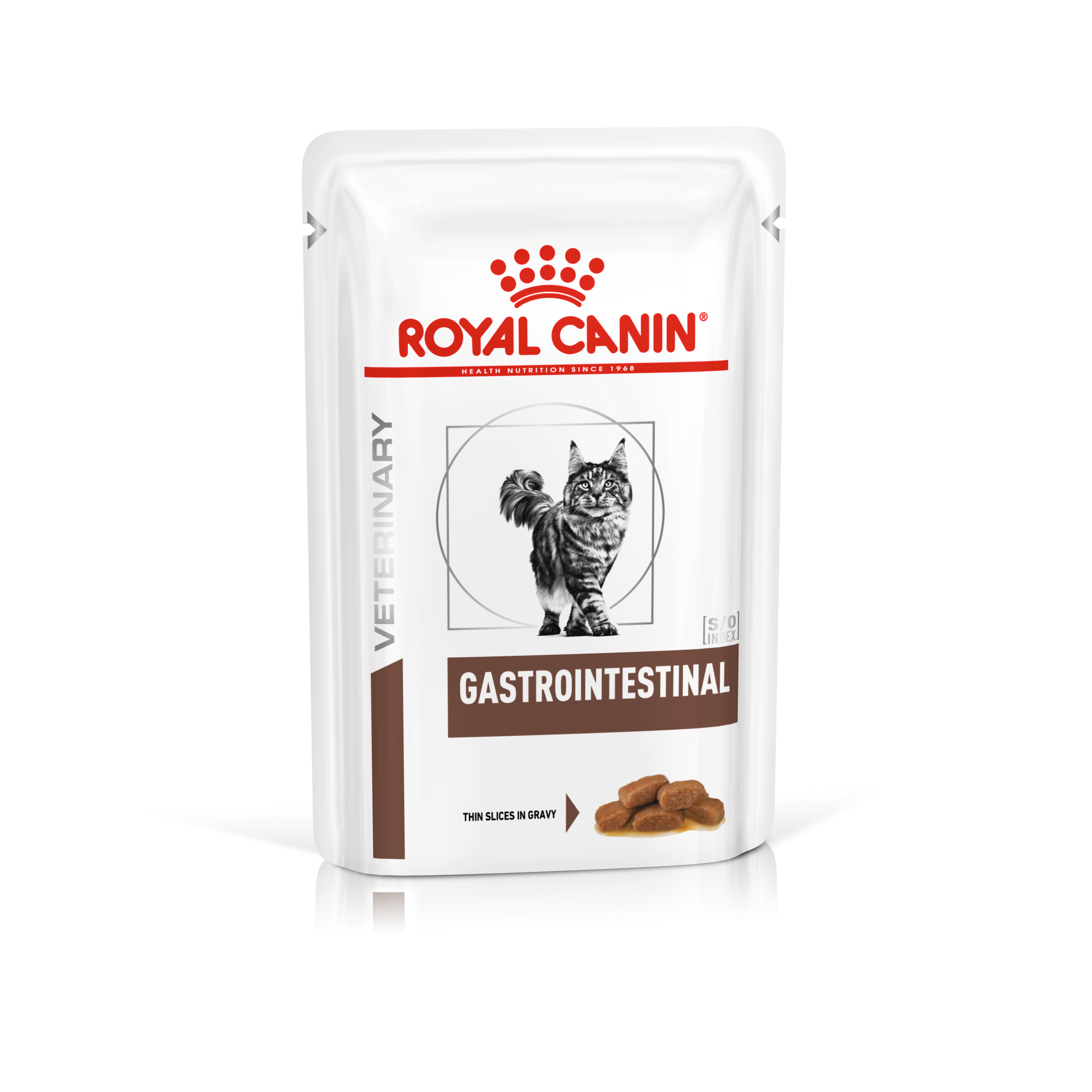 12x85g Gastro Intestinal - Royal Canin Veterinary Diets Cat - Tunna skivor i sås - Kattmat - Våtfoder - Thin slices in gravy - Katt - ZOO.se
