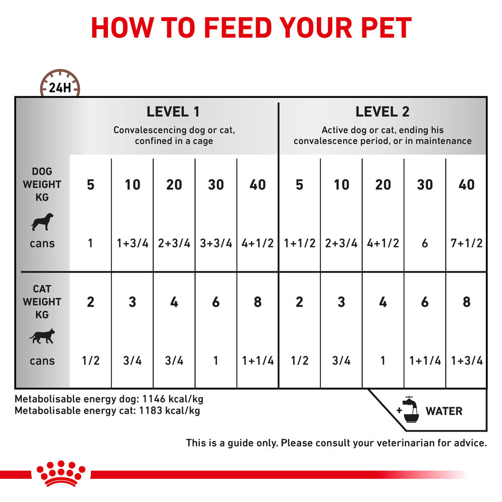 Royal canin recovery outlet food