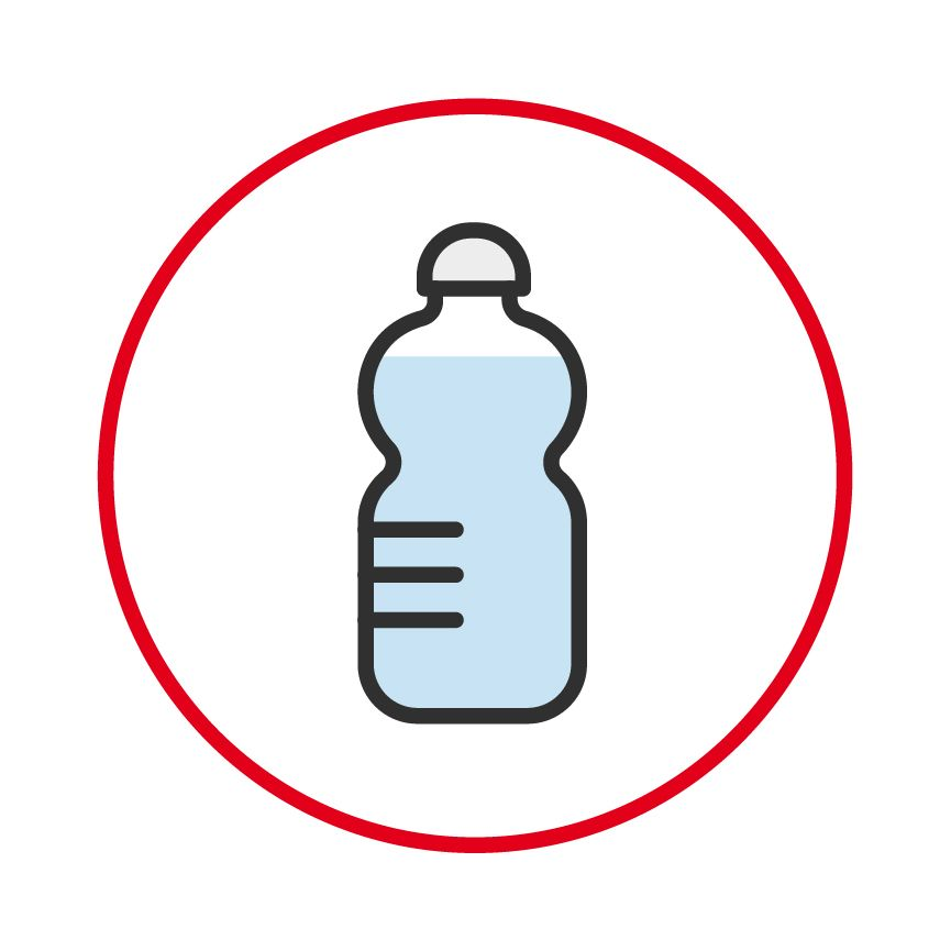 Illustration of a bottle of water
