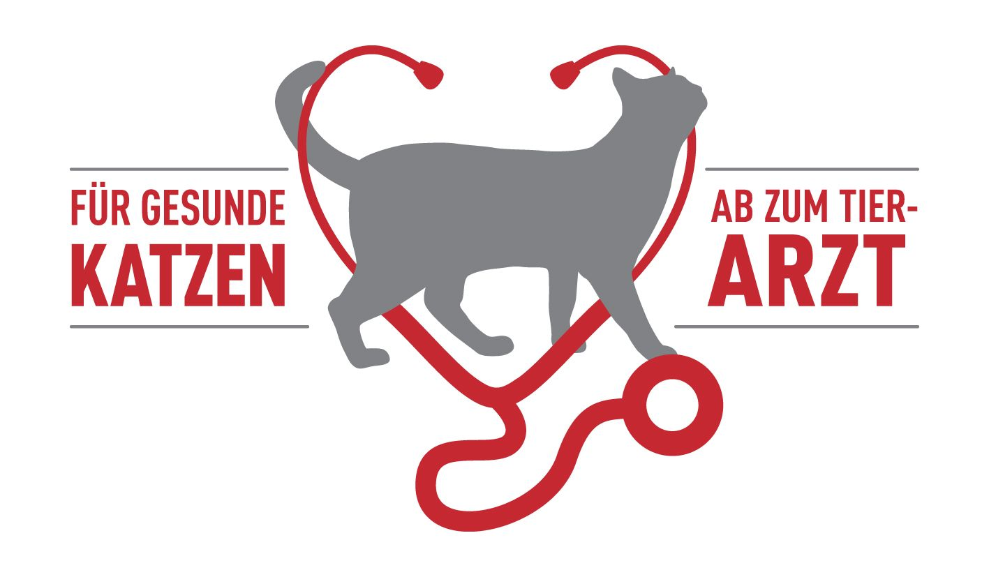 Take Your Cat To The Vet logo in red and grey